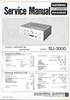 Technics - SU-3000 - Service manual 